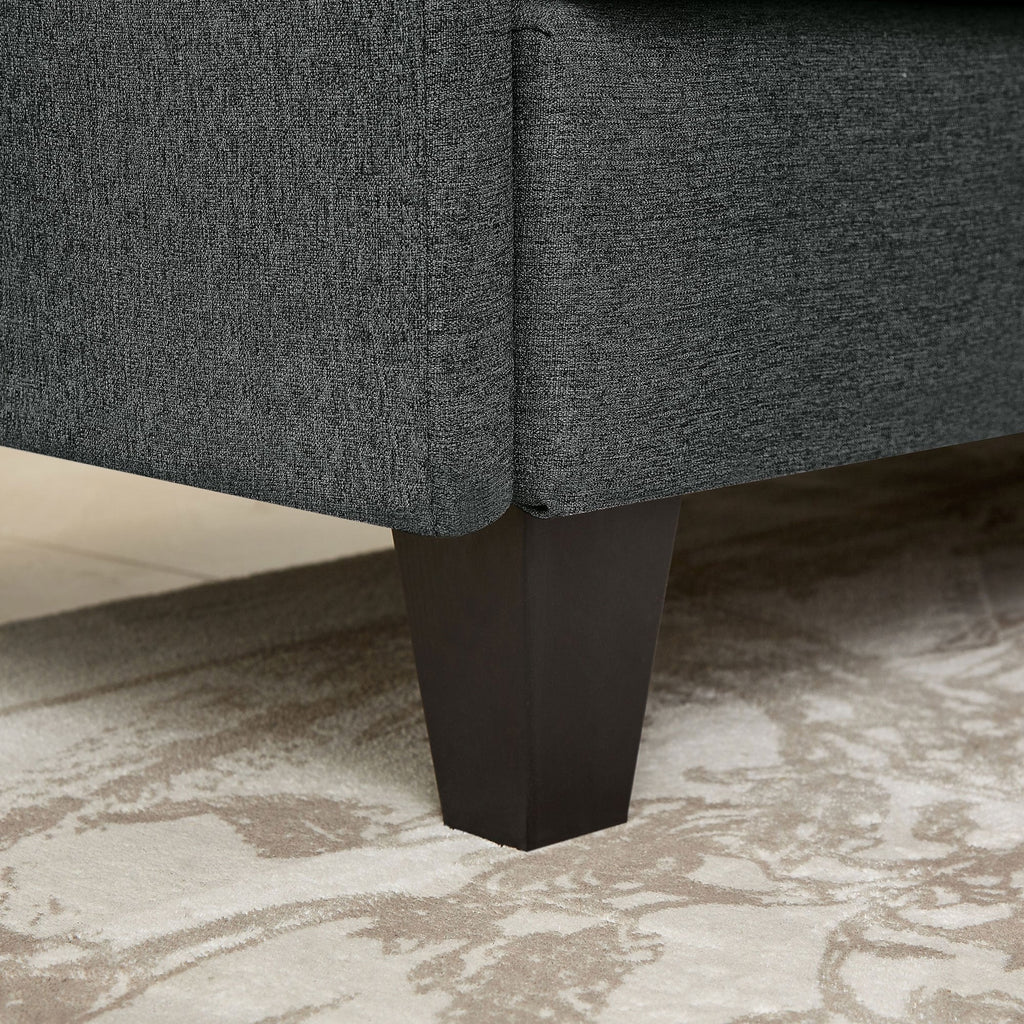 Divano componibile a L da 86,22 pollici con tasche portaoggetti laterali