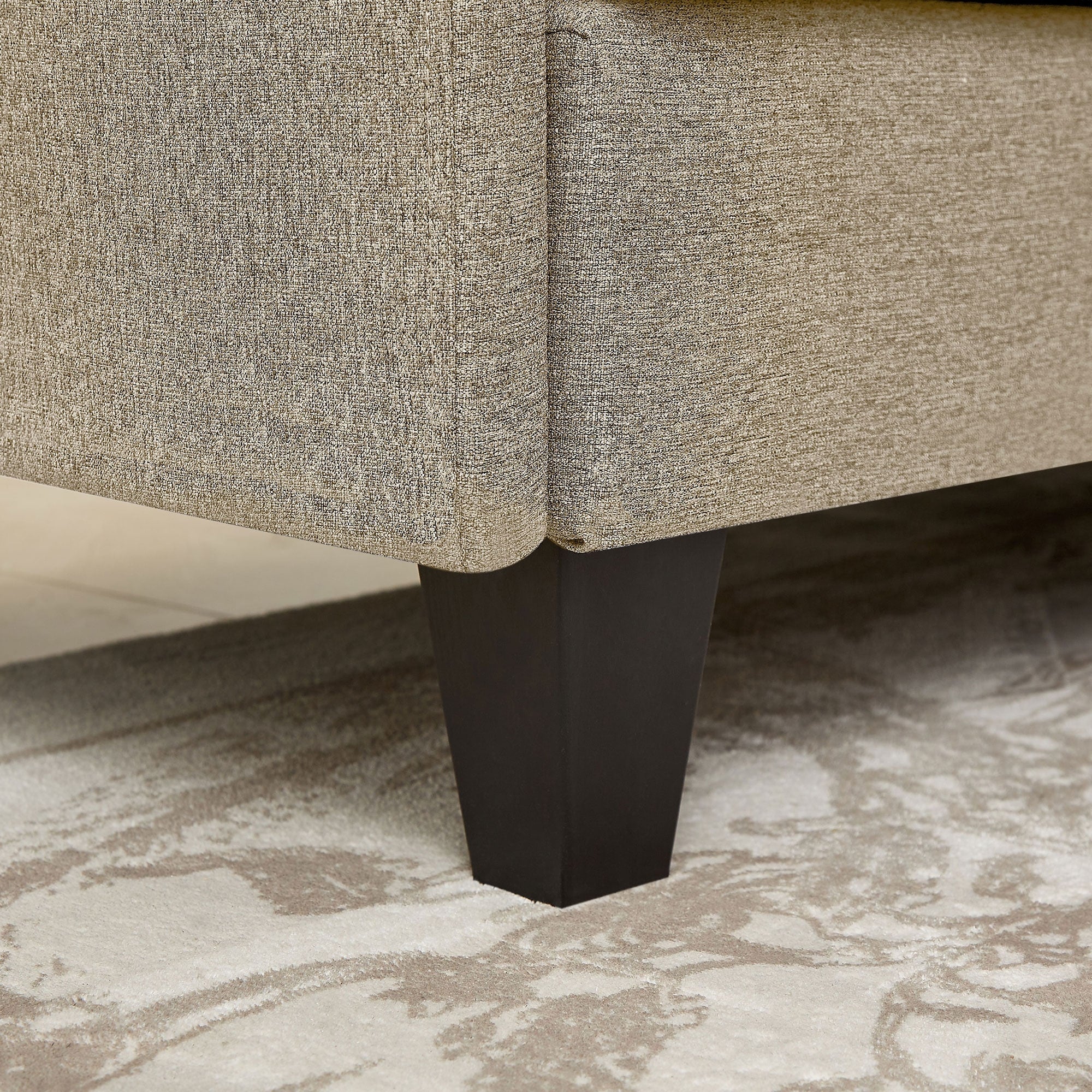 Divano componibile a L da 86,22 pollici con tasche portaoggetti laterali