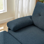 Divano componibile a L da 86,22 pollici con tasche portaoggetti laterali