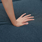 Divano componibile a L da 86,22 pollici con tasche portaoggetti laterali