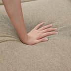 Divano componibile a L da 86,22 pollici con tasche portaoggetti laterali