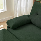 Divano componibile a L da 86,22 pollici con tasche portaoggetti laterali