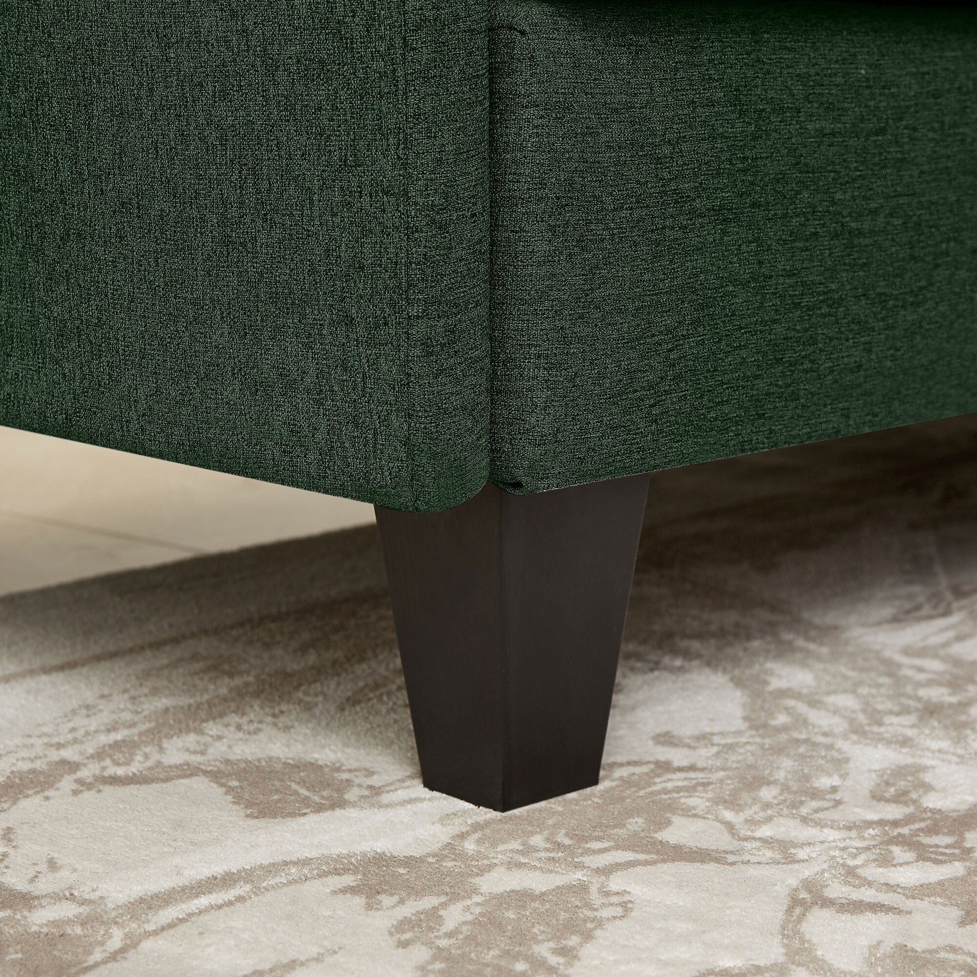 Divano componibile a L da 86,22 pollici con tasche portaoggetti laterali