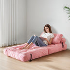 Divano letto pieghevole in velluto a coste, singolo