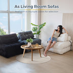 Divano letto pieghevole in velluto a coste, singolo