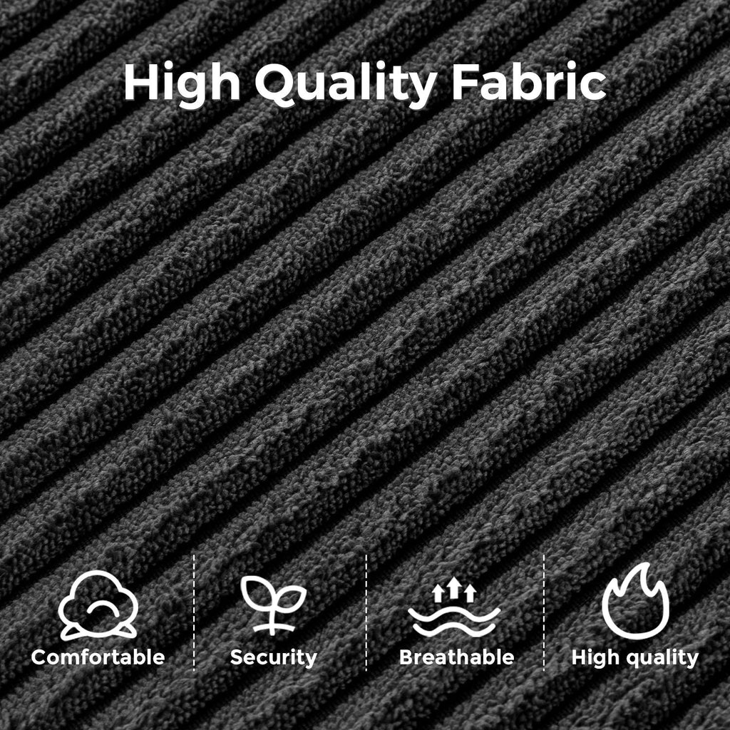 Divano letto pieghevole in velluto a coste, singolo