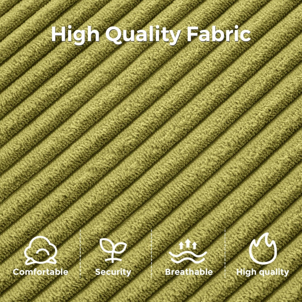 Divano letto pieghevole in velluto a coste, singolo