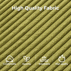 Divano letto pieghevole in velluto a coste, singolo