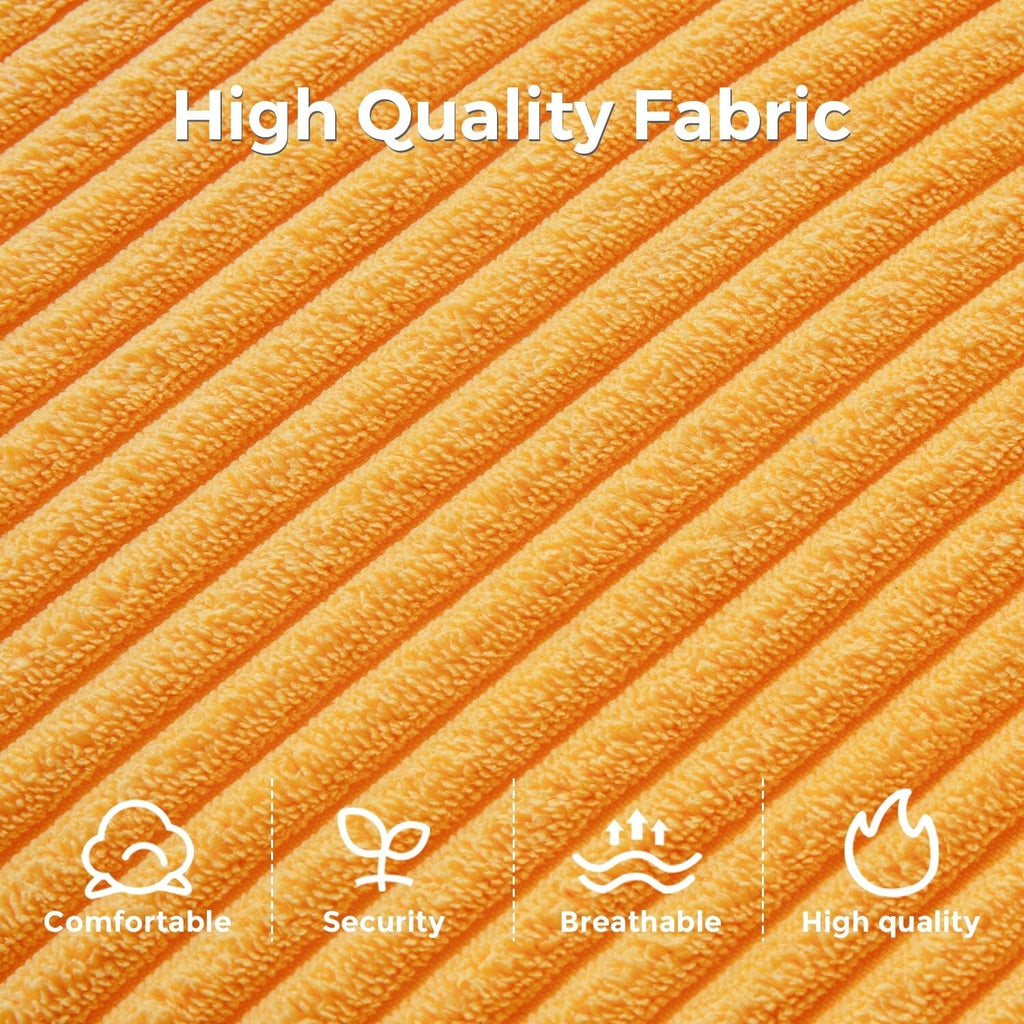 Divano letto pieghevole in velluto a coste, singolo