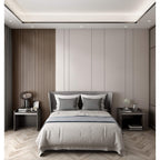 Pannello di rivestimento in legno massello da 93 pollici x 6 pollici x 0,8 pollici - 3 pezzi + 1 pezzo di finitura finale