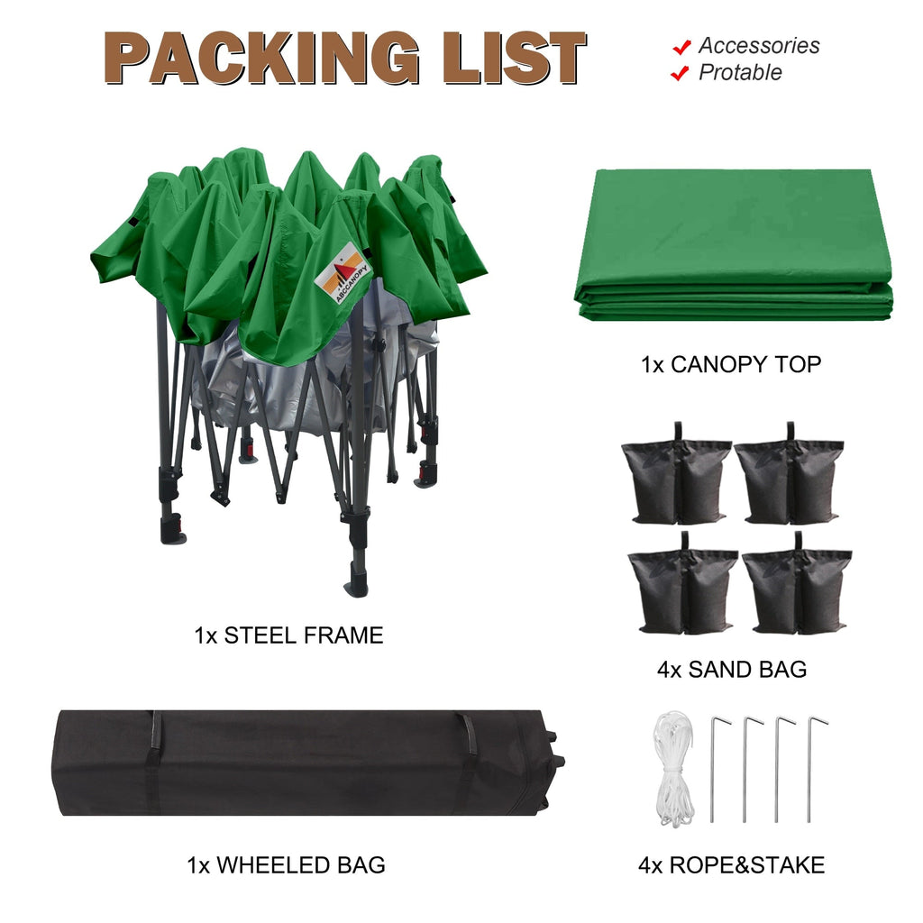 ABCCANOPY Tenda a baldacchino pieghevole facile e resistente Tenda a baldacchino per esterni