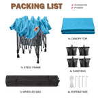 ABCCANOPY Tenda a baldacchino pieghevole facile e resistente Tenda a baldacchino per esterni