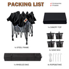 ABCCANOPY Tenda a baldacchino pieghevole facile e resistente Tenda a baldacchino per esterni