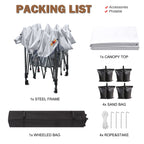 ABCCANOPY Tenda a baldacchino pieghevole facile e resistente Tenda a baldacchino per esterni