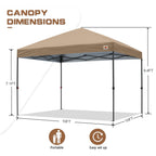 ABCCANOPY Tenda a baldacchino pieghevole facile e resistente Tenda a baldacchino per esterni