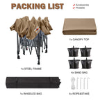 ABCCANOPY Tenda a baldacchino pieghevole facile e resistente Tenda a baldacchino per esterni