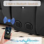 Divano reclinabile AECOJOY manuale per camper, divano reclinabile in PU per home theater con console