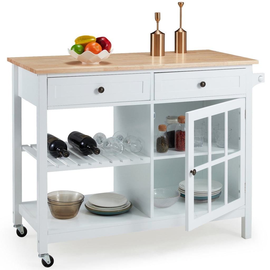 Carrello per microonde con isola da cucina mobile AVAWING 42
