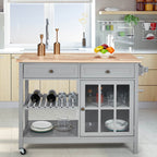 Carrello per microonde con isola da cucina mobile AVAWING 42