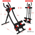 Ab Machine Pieghevole Core Addominali Esercizio Trainer Home Gym Fitness
