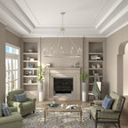 Lampadario a ruota di carro Acroma Farmhouse da 12 luci, 40 pollici, con UL - 40'' P x 138'' H