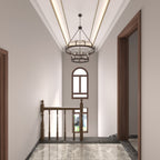 Lampadario Acroma da 20 luci moderno stile fattoria da 40 pollici a forma di ruota di carro con UL