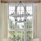 Lampadario Acroma da 20 luci moderno stile fattoria da 40 pollici a forma di ruota di carro con UL