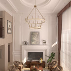 Lampadario Acroma da 20 luci moderno stile fattoria da 40 pollici a forma di ruota di carro con UL