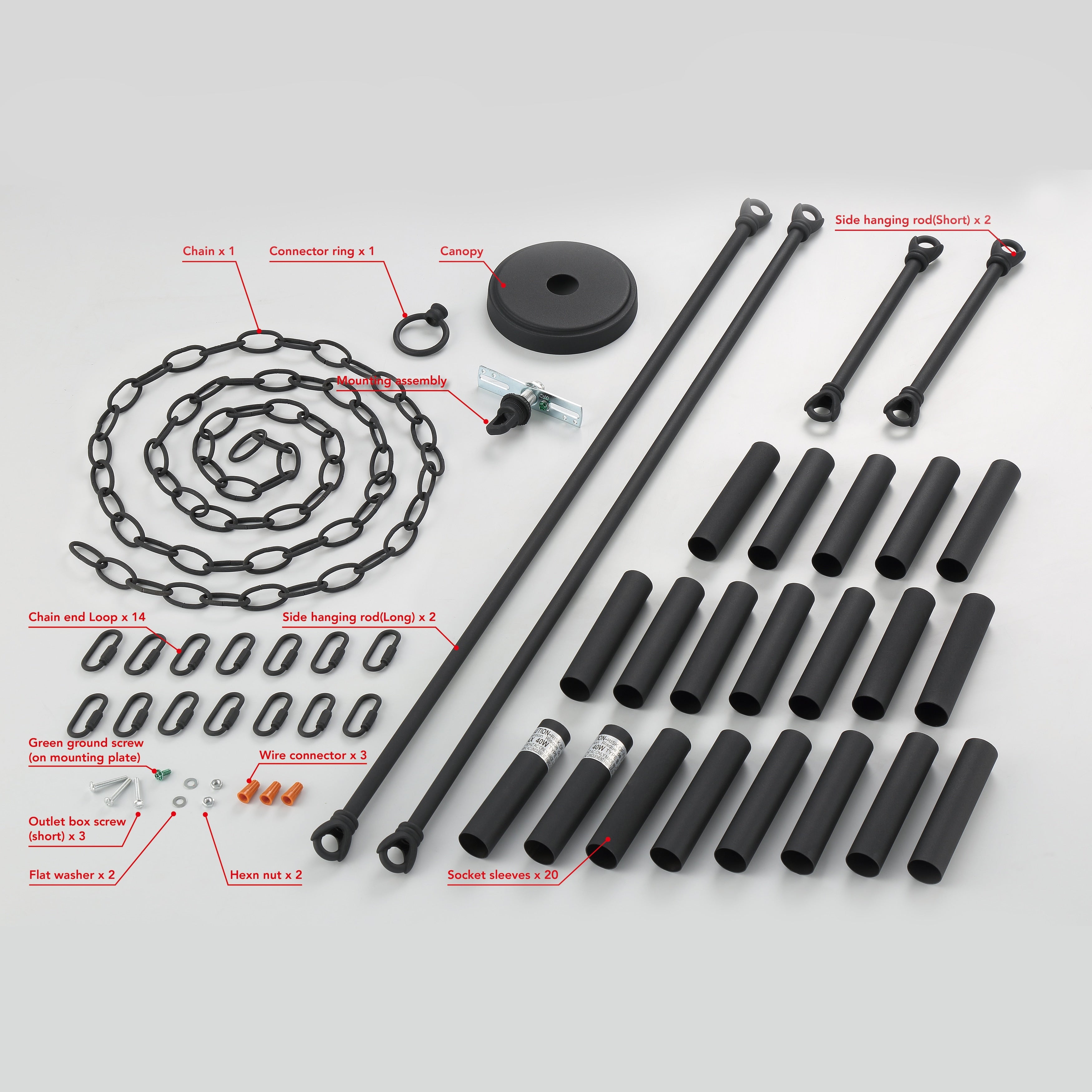 Lampadario Acroma da 20 luci moderno stile fattoria da 40 pollici a forma di ruota di carro con UL