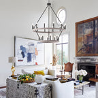 Lampadario Acroma da 20 luci moderno stile fattoria da 40 pollici a forma di ruota di carro con UL