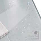 Sedia girevole in acrilico con altezza regolabile, senza braccioli, per ufficio domestico