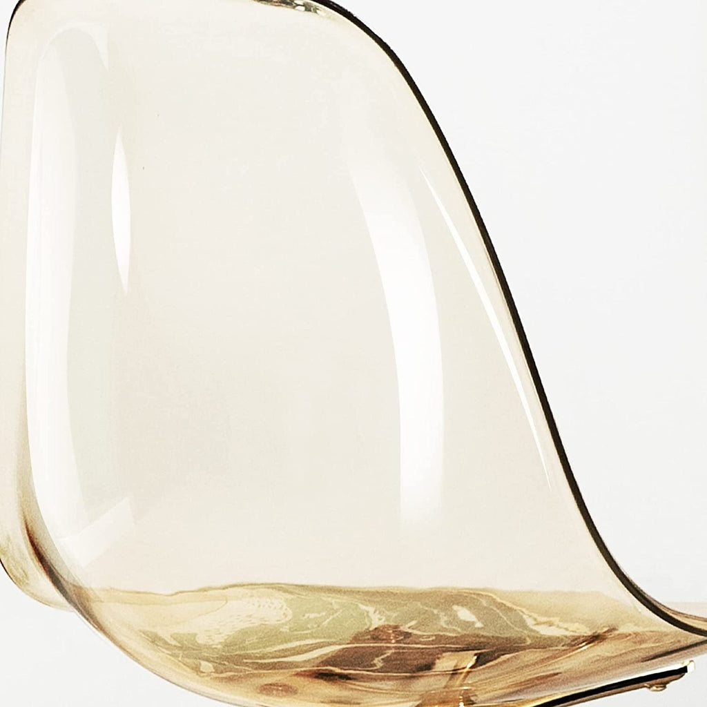 Sedia girevole in acrilico con altezza regolabile, senza braccioli, per ufficio domestico