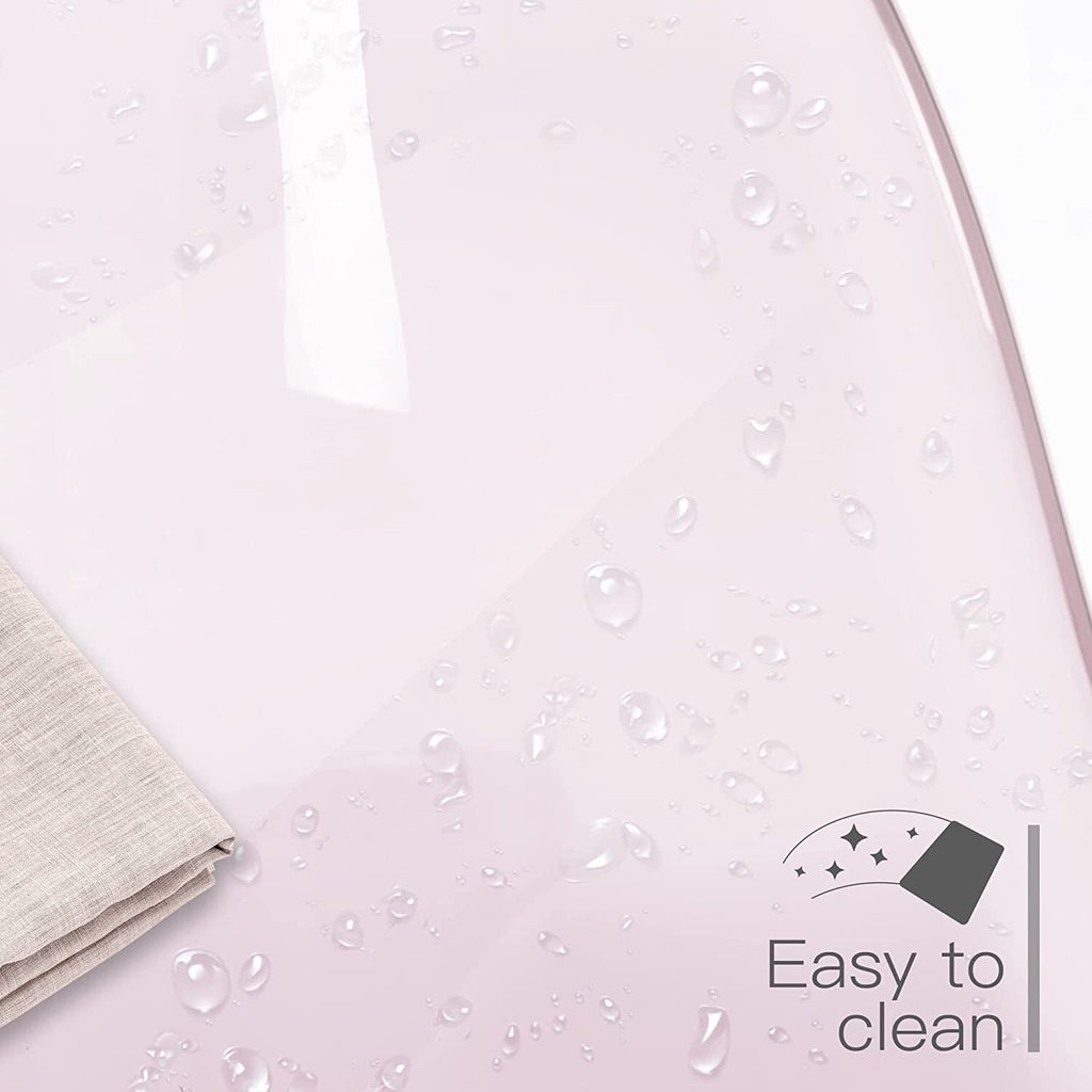 Sedia girevole in acrilico con altezza regolabile, senza braccioli, per ufficio domestico