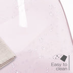 Sedia girevole in acrilico con altezza regolabile, senza braccioli, per ufficio domestico