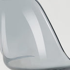 Sedia girevole in acrilico con altezza regolabile, senza braccioli, per ufficio domestico