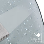 Sedia girevole in acrilico con altezza regolabile, senza braccioli, per ufficio domestico