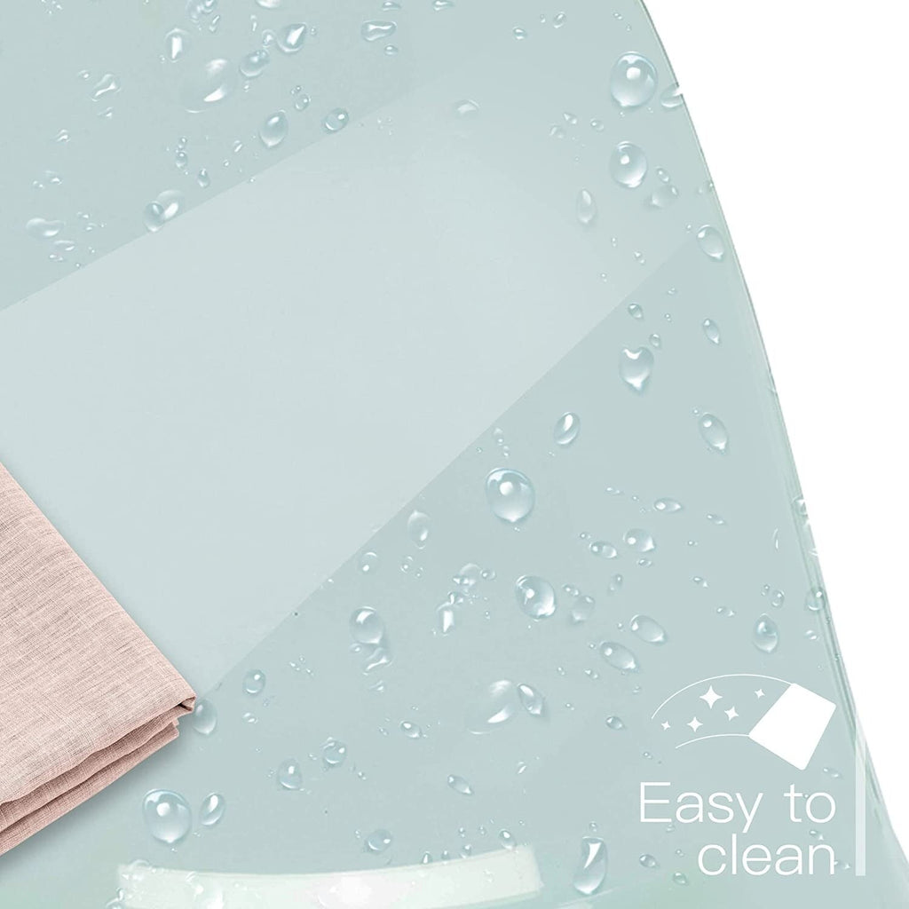 Sedia girevole in acrilico con altezza regolabile, senza braccioli, per ufficio domestico