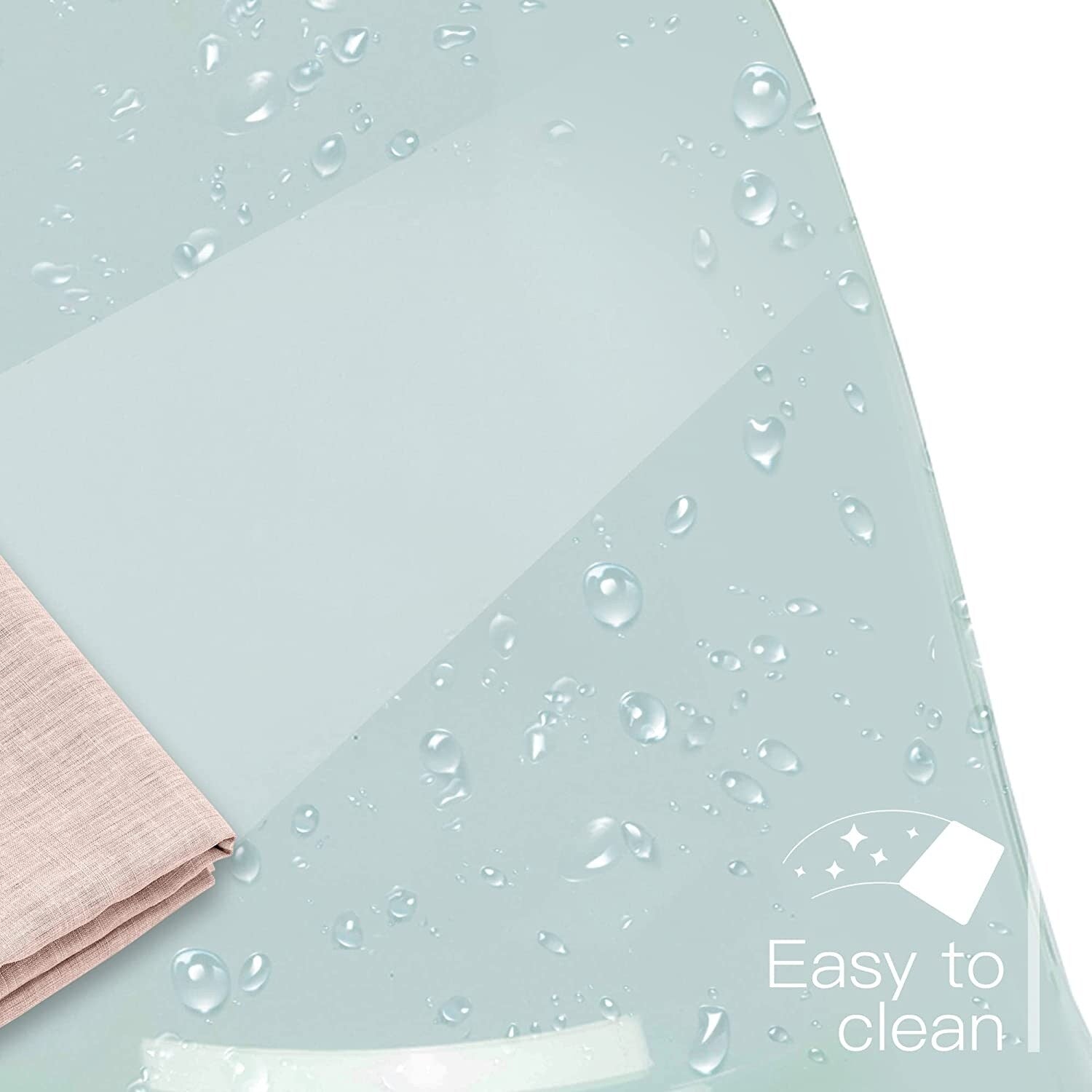 Sedia girevole in acrilico con altezza regolabile, senza braccioli, per ufficio domestico