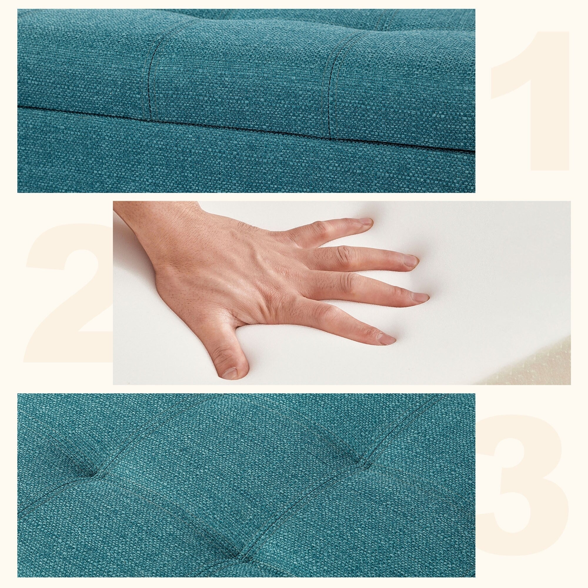 Panca contenitore in similpelle Adeco 50