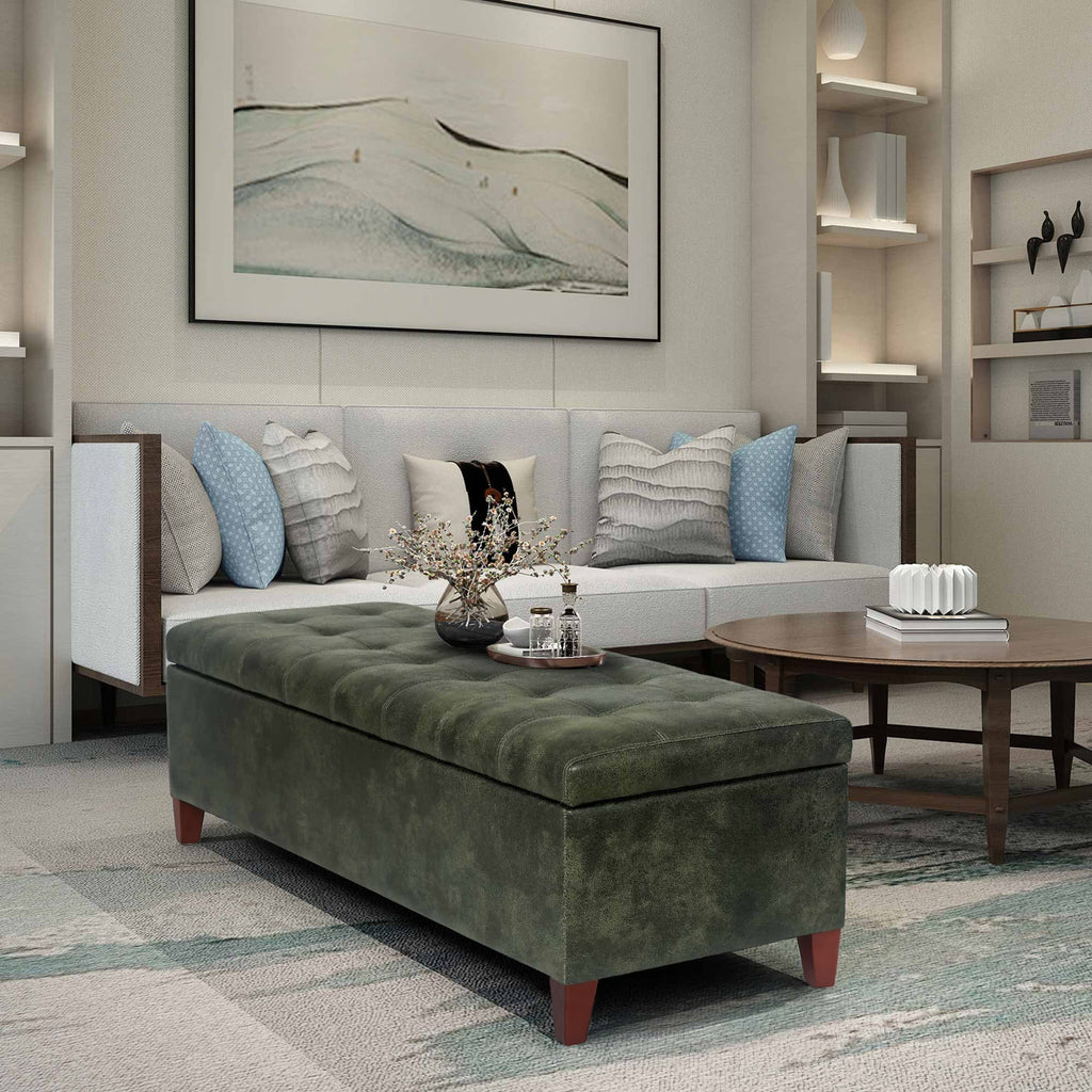 Panca contenitore in similpelle Adeco 50