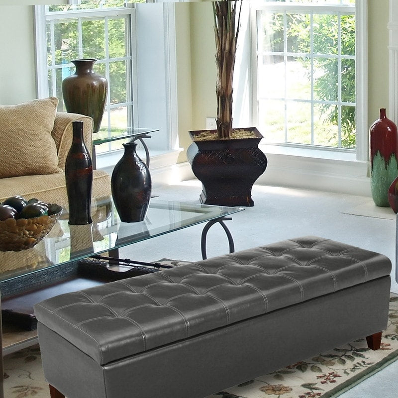 Panca contenitore in similpelle Adeco 50