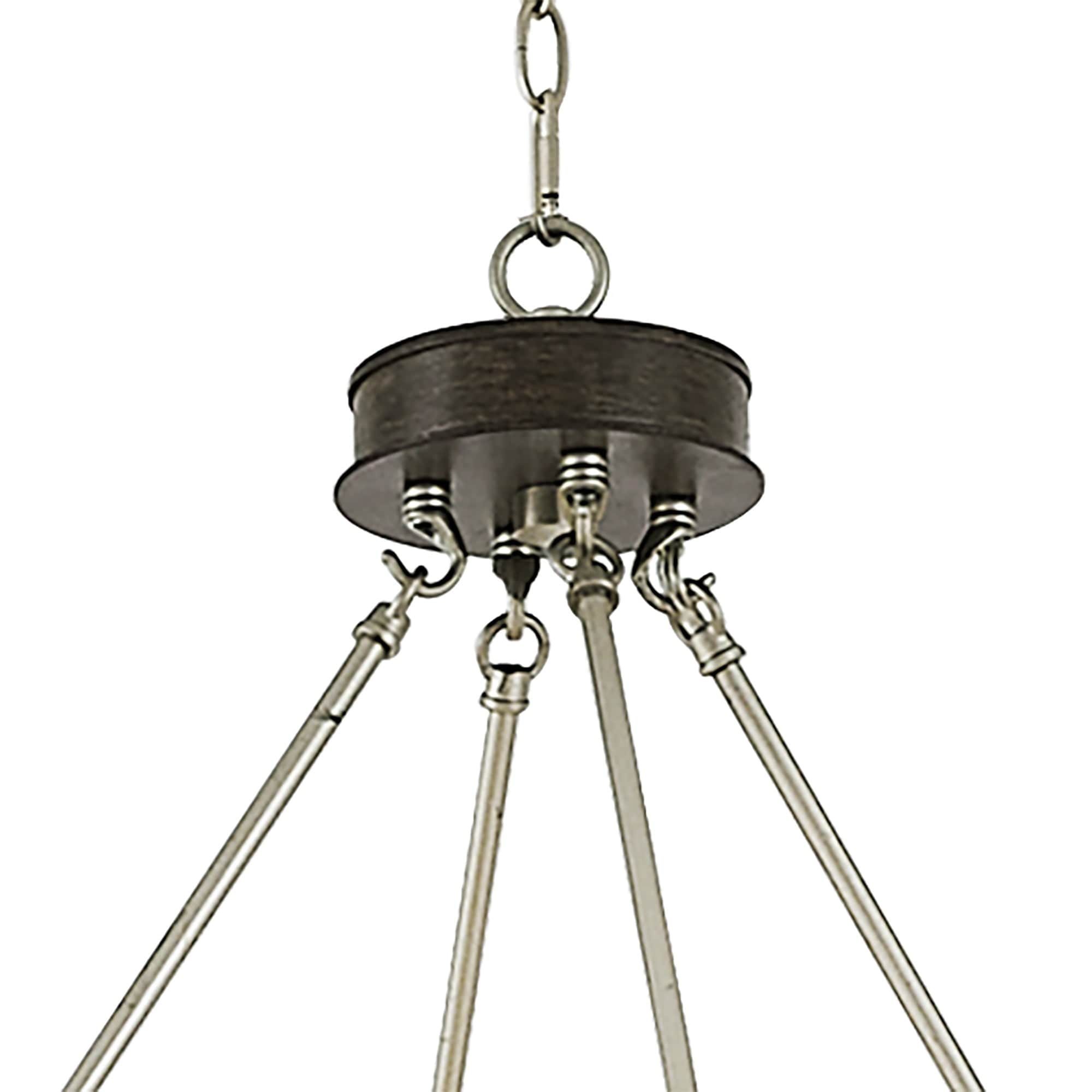 Lampadario a ruota di carro Acroma Farmhouse da 12 luci, 40 pollici, con UL - 40'' P x 138'' H