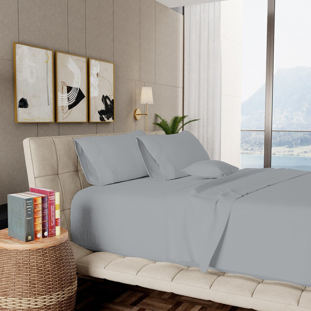 Set di lenzuola Aireolux in cotone egiziano di lusso, ultra morbido e setoso, 1000 fili