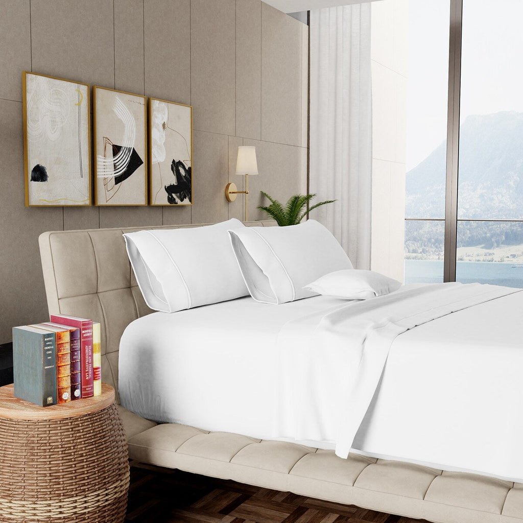 Set di lenzuola Aireolux in cotone egiziano di lusso, ultra morbido e setoso, 1000 fili