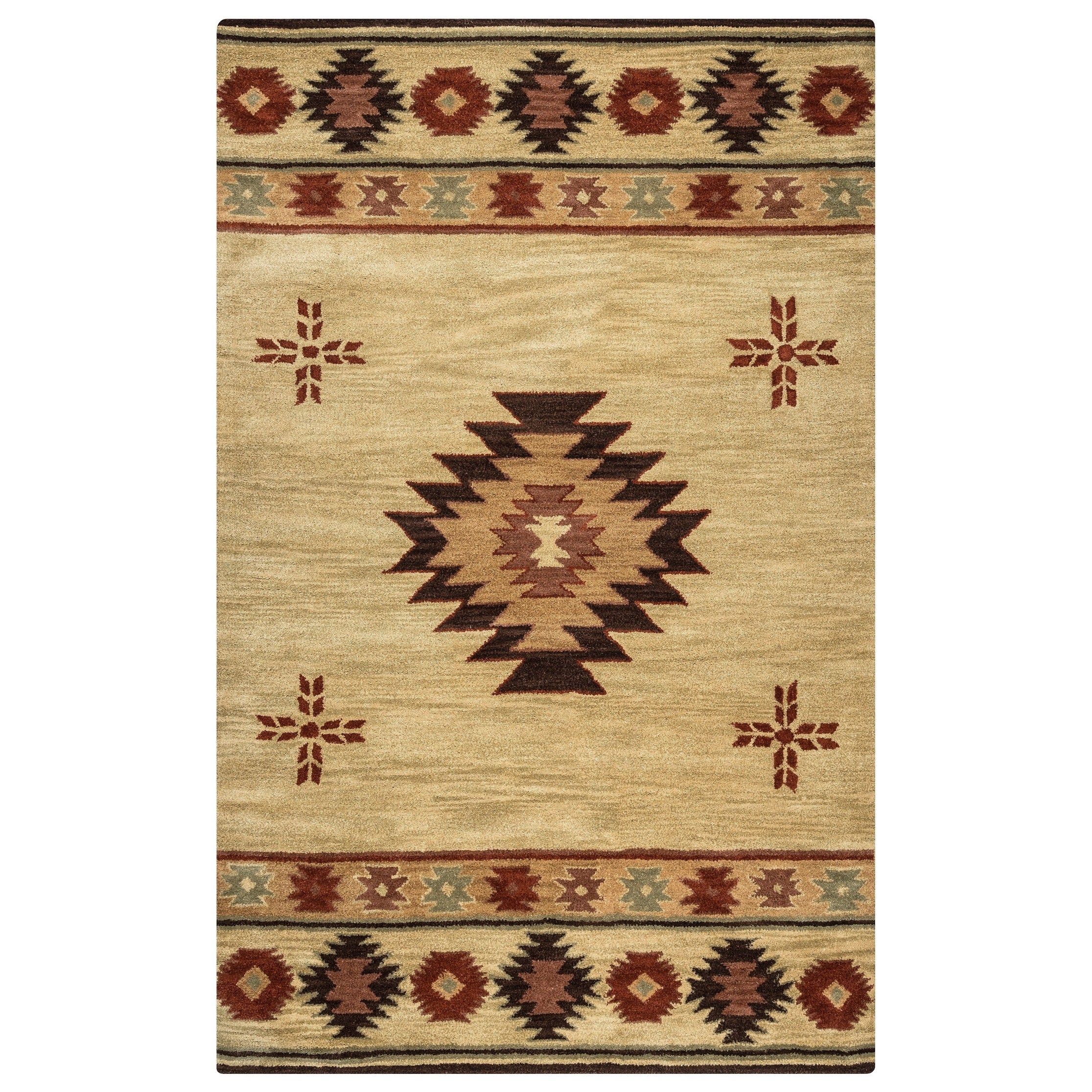 Tappeto in lana annodato a mano Alora Decor Ryder Southwestern