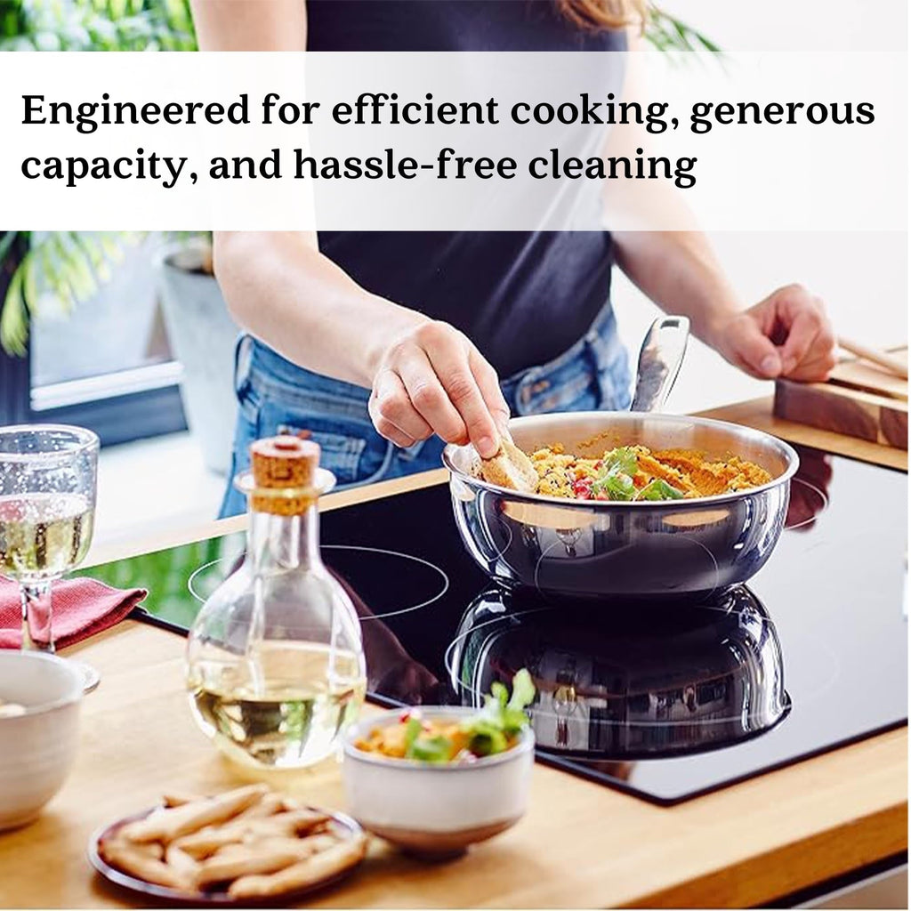 Alva Maestro Teglia in acciaio inox a 5 strati - 1,6 Qt. Non tossica