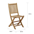 Set da pranzo per esterni Amazonia in legno di teak certificato FSC da 11 pezzi - 10 posti a sedere - 11 pezzi