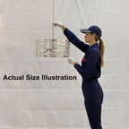 Lampadario Anita Drum Shade con prisma in vetro trasparente