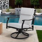 Set di 4 cuscini per sedia con schienale alto Aoodor Patio, 46x21x4 pollici (solo cuscini)