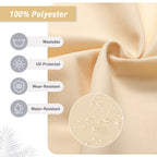 Set di 4 cuscini per sedia con schienale alto Aoodor Patio, 46x21x4 pollici (solo cuscini)